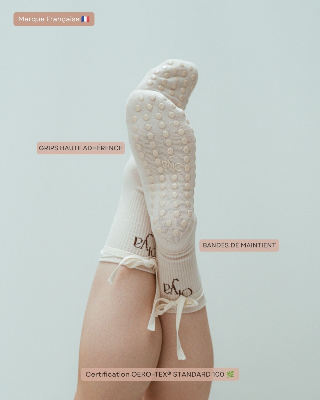 Chaussette antidérapante TAPIOCA