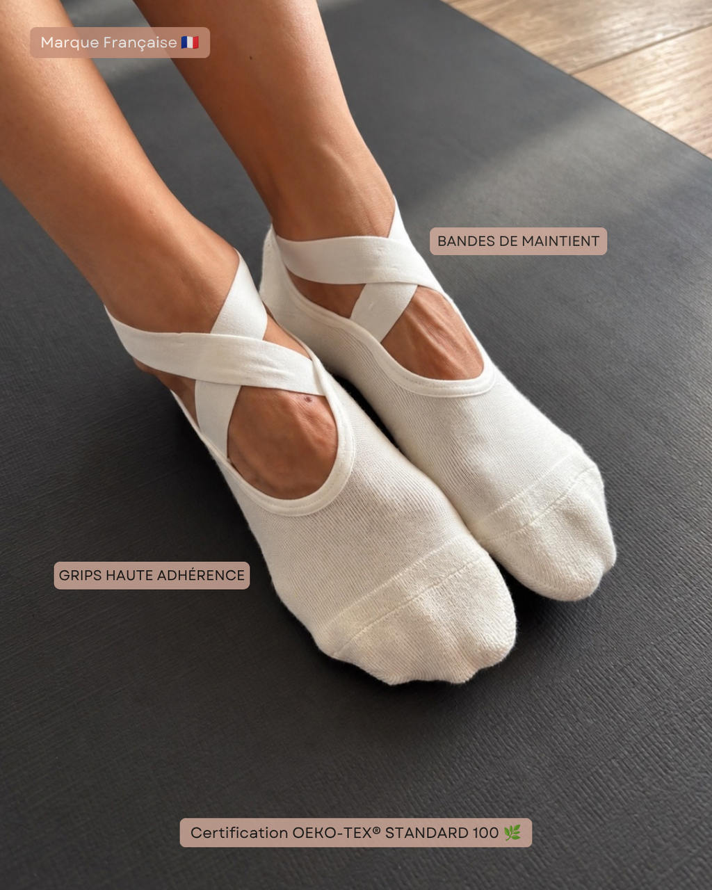 Chaussons antidérapant PRALINE